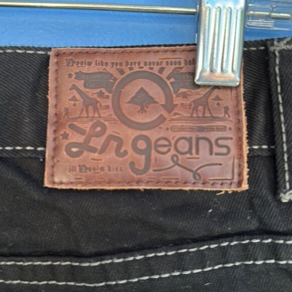 LRG Men’s Black Denim Boot Cut Jeans Size 36 – Casual Streetwear Style - Picture 4 of 6